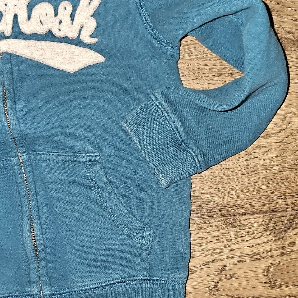 OshKosh B'gosh Teal Blue Zip-Up Hoodie Toddler 5t Boy Girl Jacket Outerwear